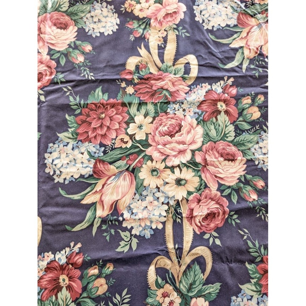 Waverly Summertime Floral Fabric 5‎ 1/2 Yard Polished Upholstery Chintz Cottage